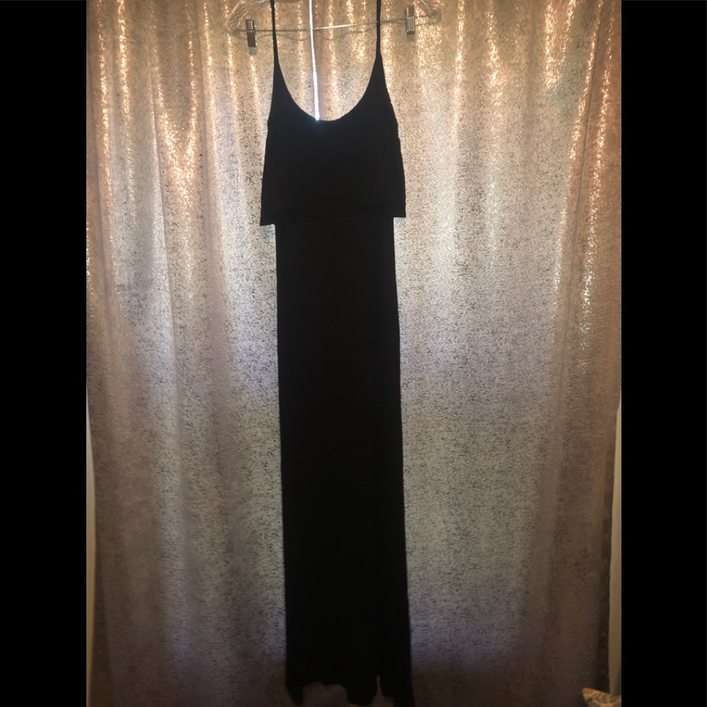 - Black maxi dress